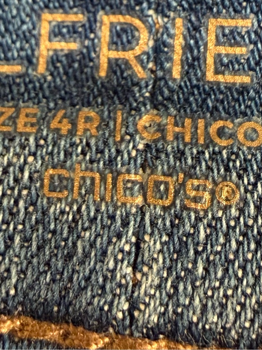 Chico's Denim Straight-Leg Jeans with Floral Hem - Picture 7 of 7